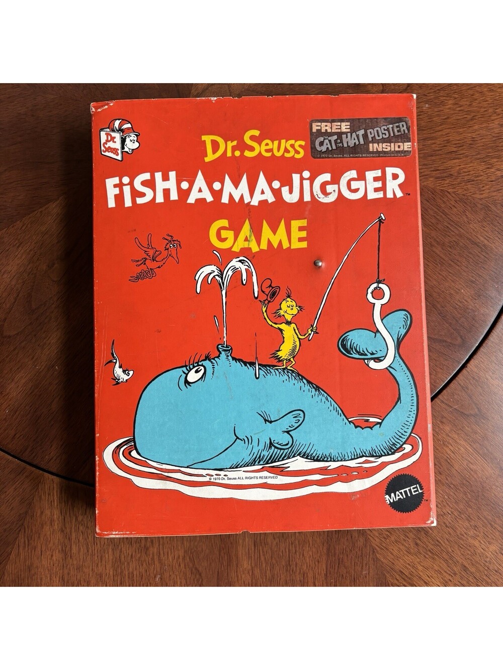 INCOMPLETE Vintage 1970 Dr Seuss Fish-A-Ma-Jigger Game Mattel Missing Pieces